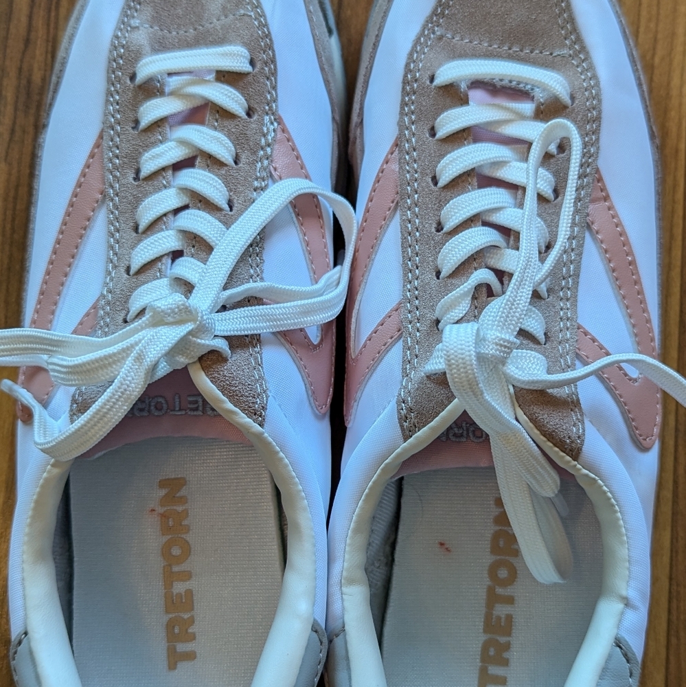 Women's Tretorn Rawlins 2.0 Sneakers in White and Beige, Size 7 - Picture 9 of 12